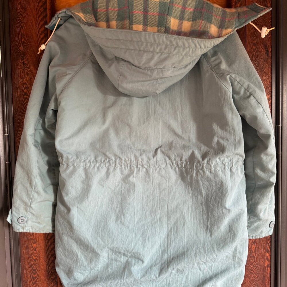 Vintage Woolrich Wool-Lined Winter Parka Size M Light Blue1